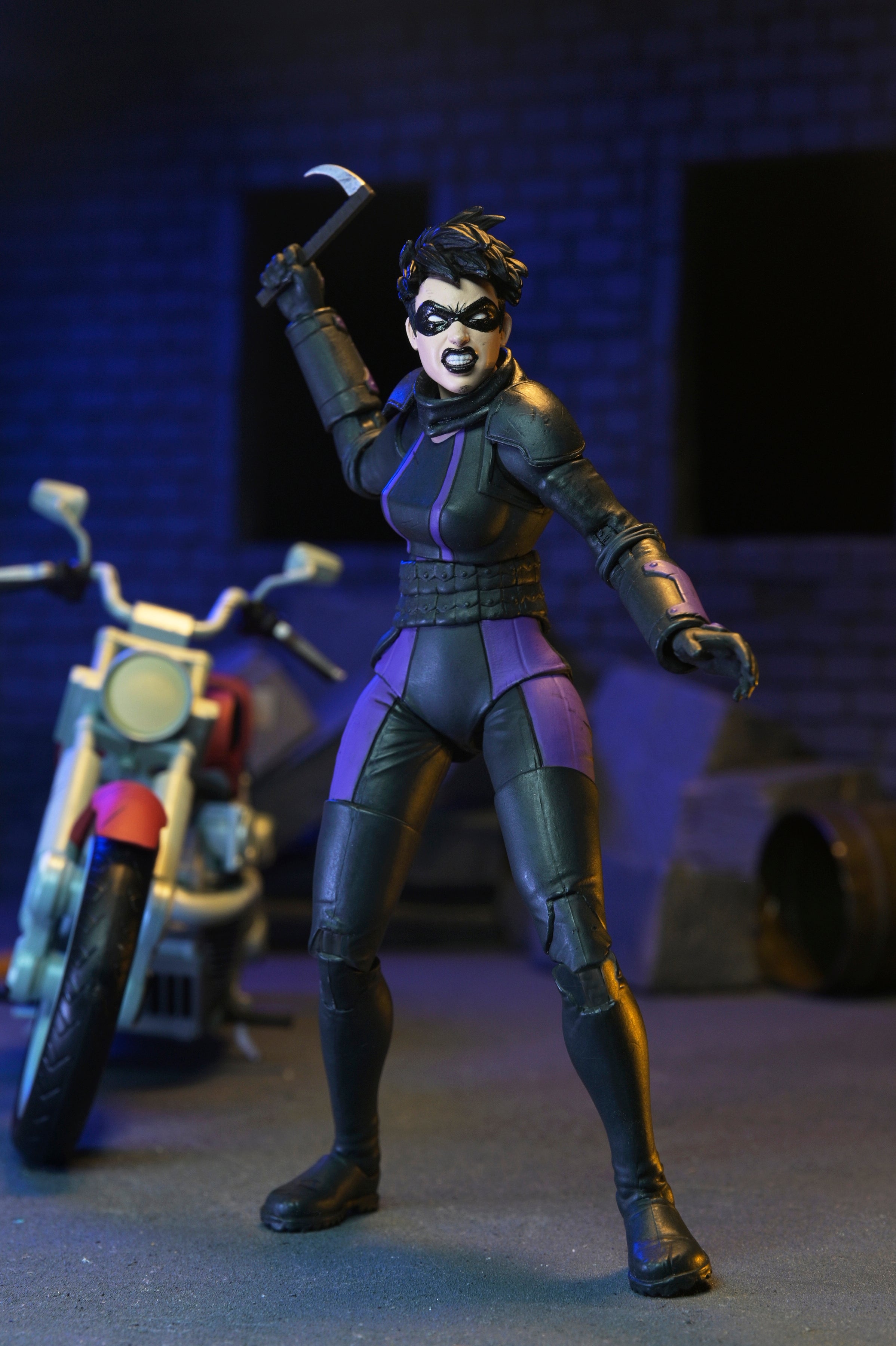 TMNT The Last Ronin - Casey Marie with Motorcycle 7" Scale Action Figure