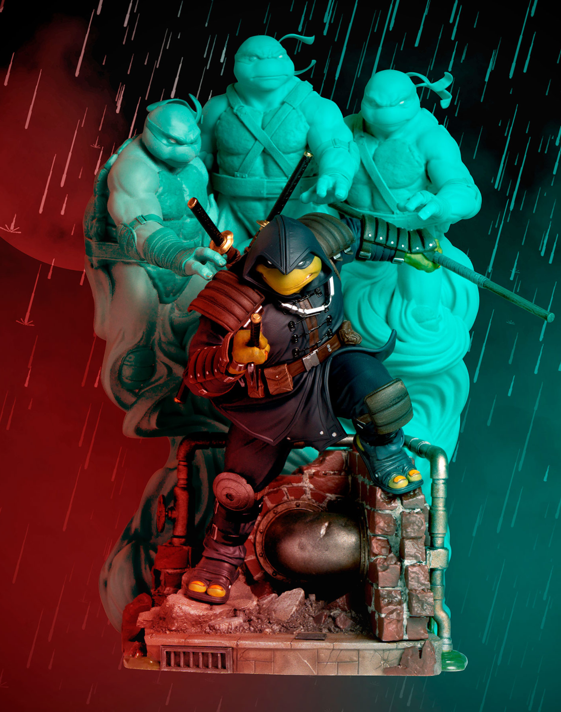 TMNT The Last Ronin Diorama 1:10 Scale