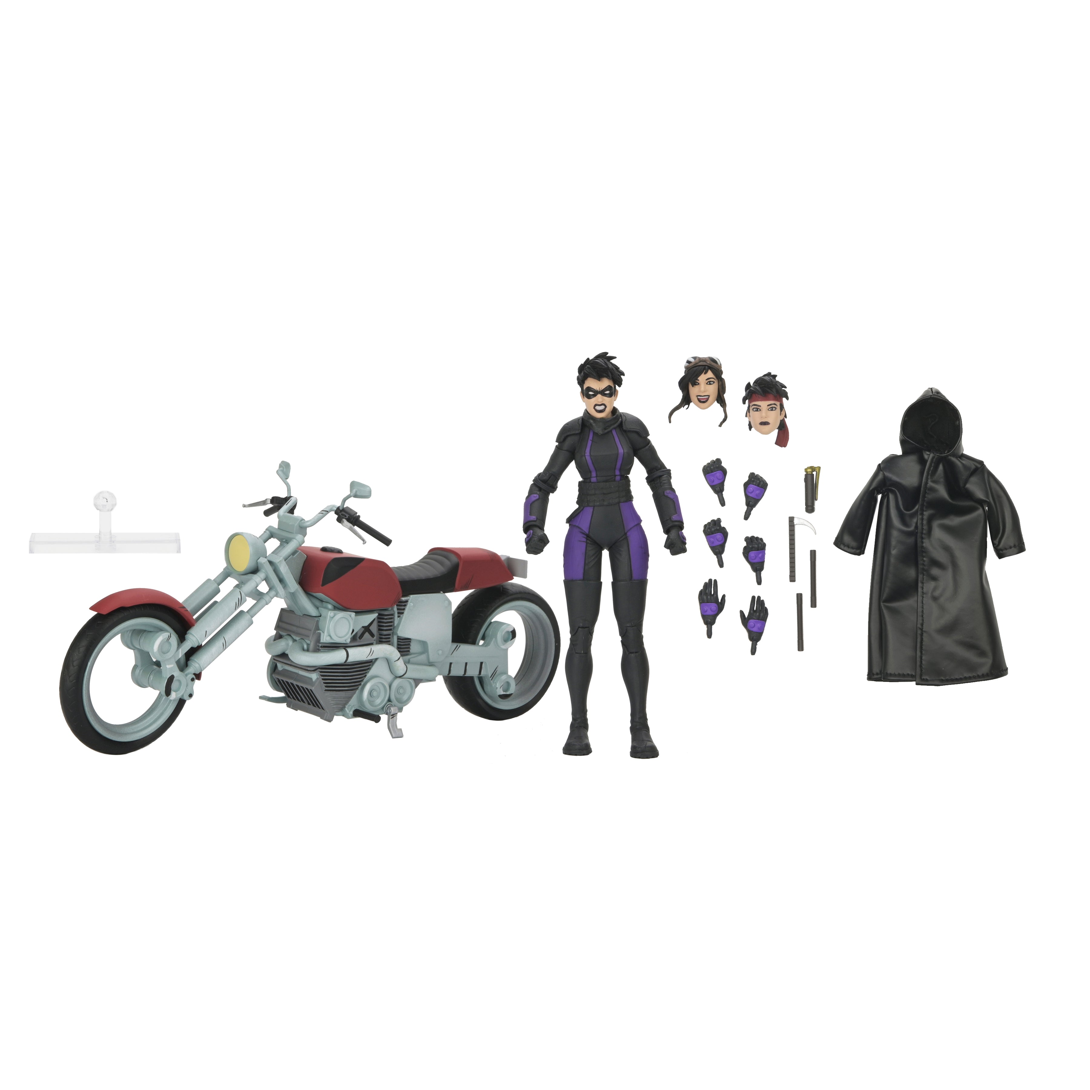 TMNT The Last Ronin - Casey Marie with Motorcycle 7" Scale Action Figure